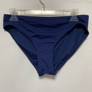 LOFT SWIM Women's Hipster Bikini Bottoms Navy Blue Size M NWOT